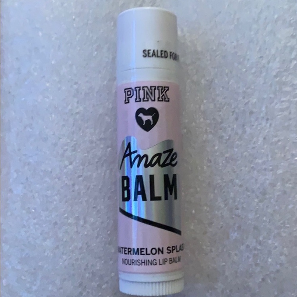 Victoria’s Secret Pink AMAZEBALM
WATERMELON SPLASH nourishing Lip Balm. - Picture 2 of 6
